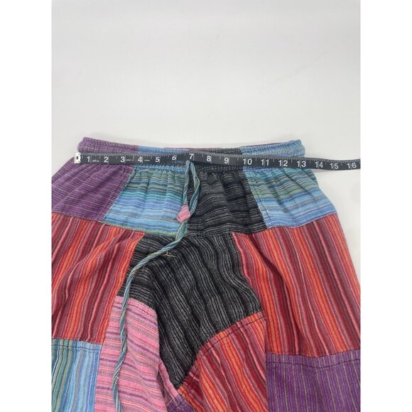 Pants Harem Yogi Unisex  S/M Patchwork Boho Hippie Festival Boho Peru - Picture 6 of 6